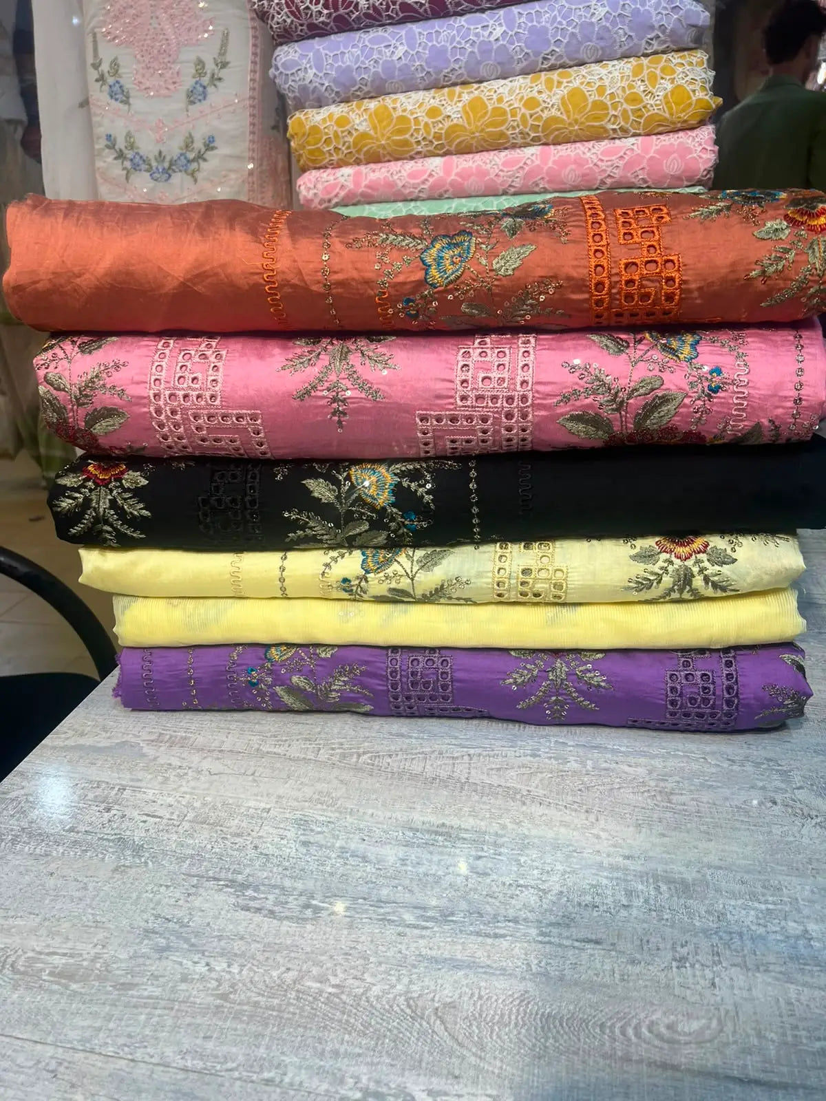 Heavy Chickankari Tilla Zari EmBroidered Lawn Unstitched 3 Pcs