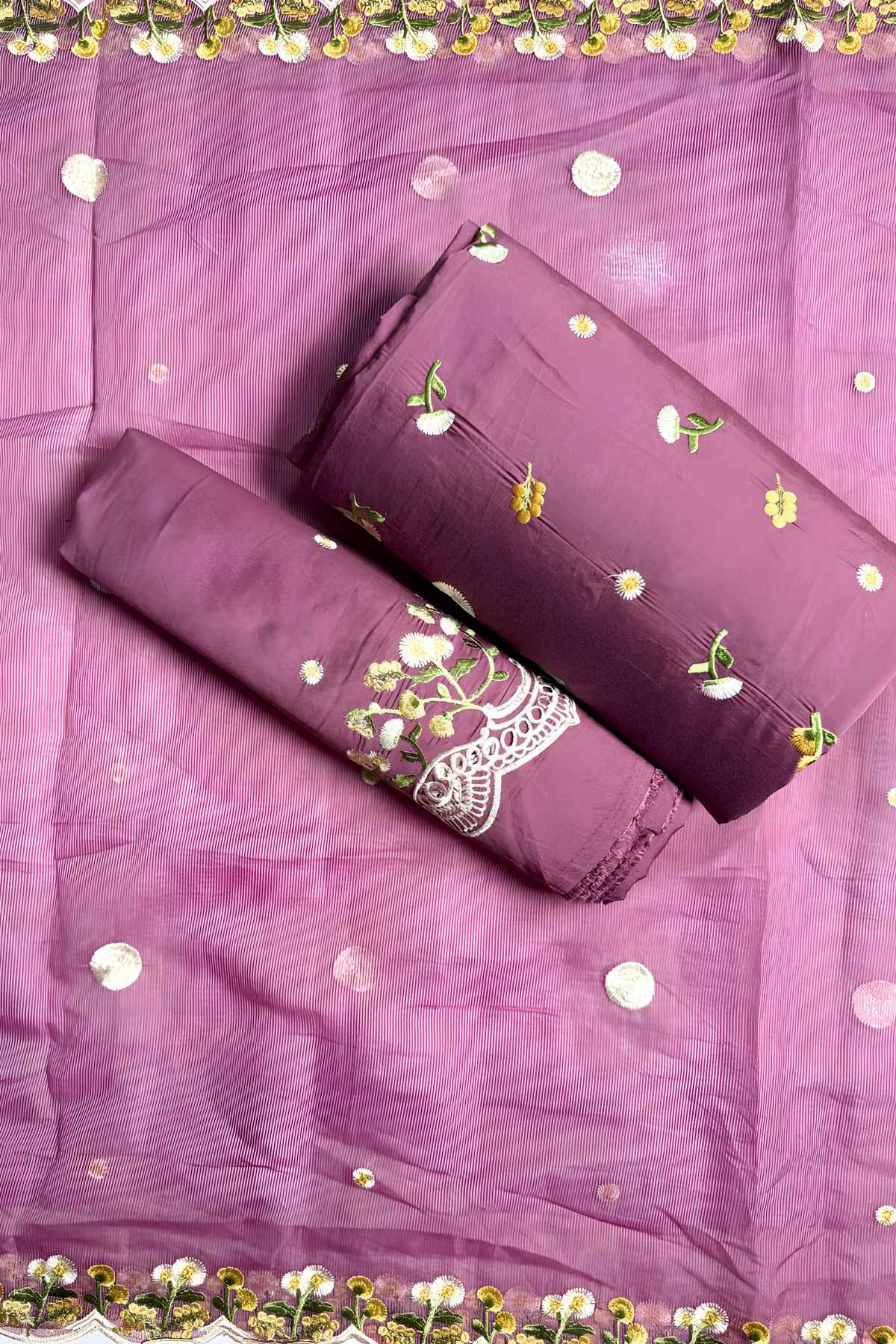 Embroidered Arabic Lawn Unstitched 3 Pcs