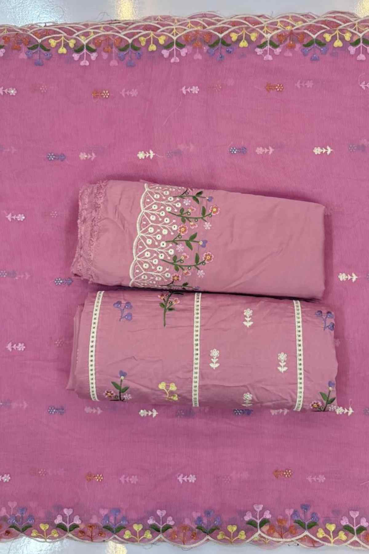 Chikankari Embroidered Lawn Unstitched 3 Pcs