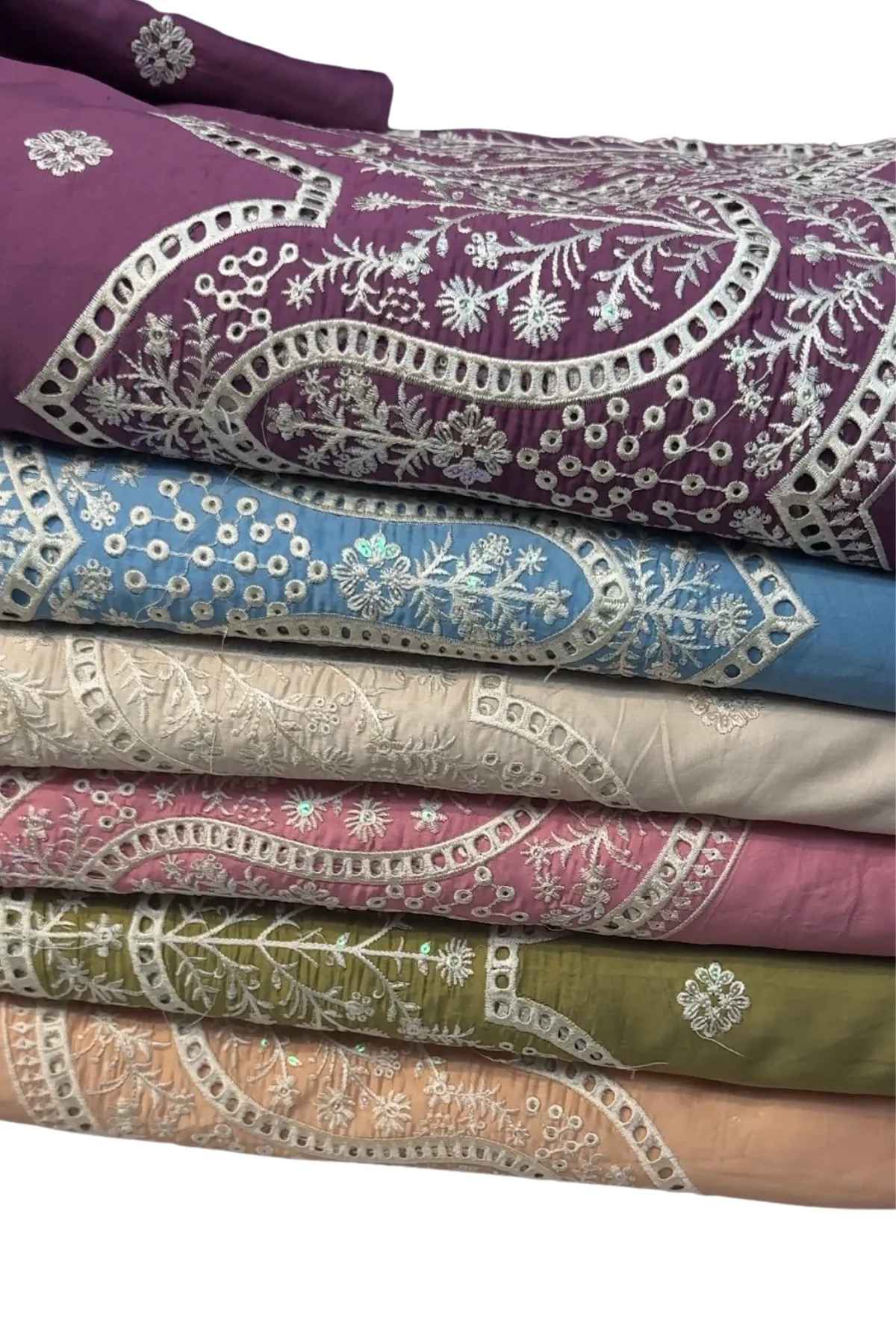 Blume - Premium Heavy Chikankari Unstitched 3 Pcs
