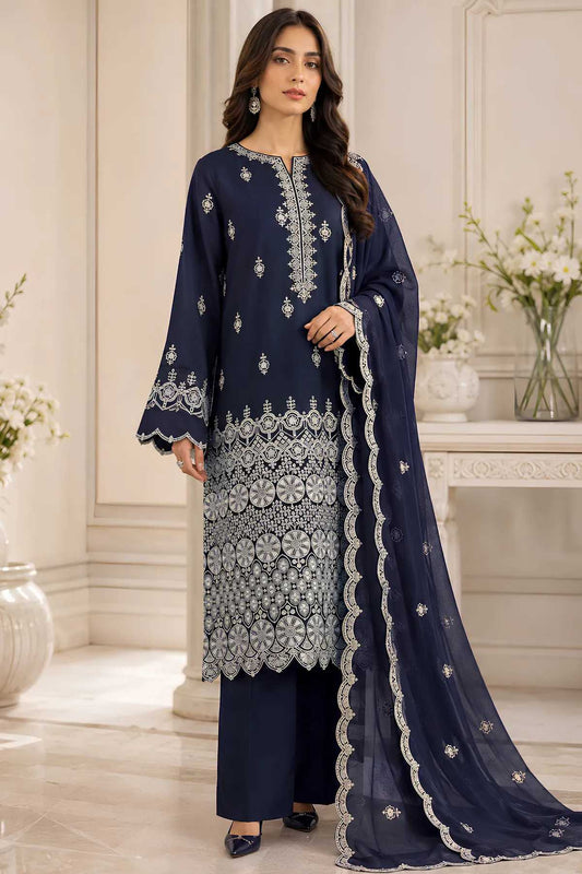 Embroidered Laser Chikankari Lawn Unstitched 3 Pcs