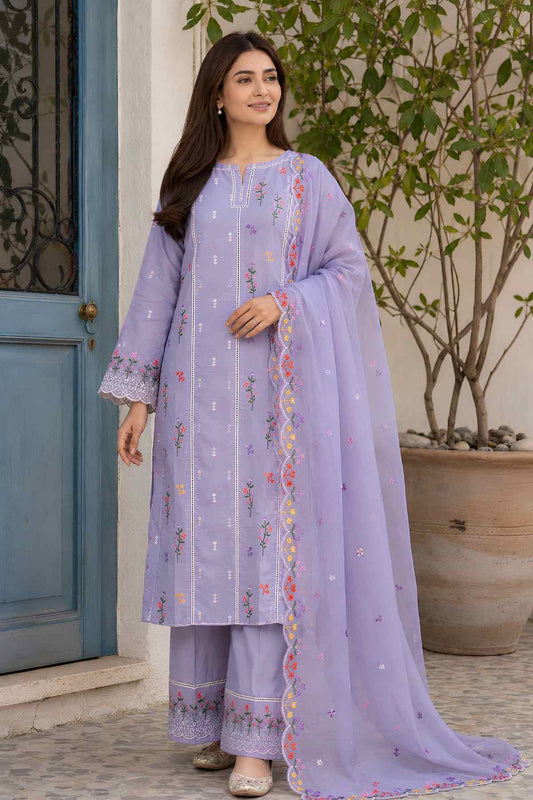 Chikankari Embroidered  Lawn Unstitched  3 Pcs