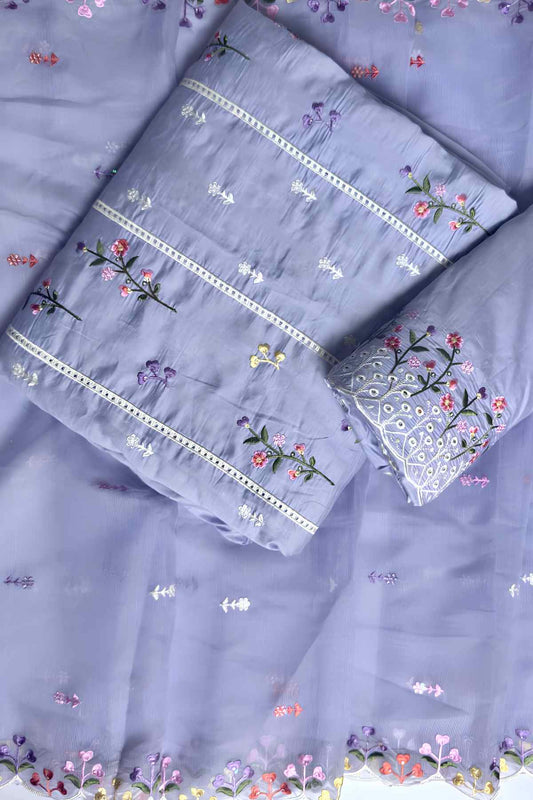 Chikankari Embroidered  Lawn Unstitched  3 Pcs
